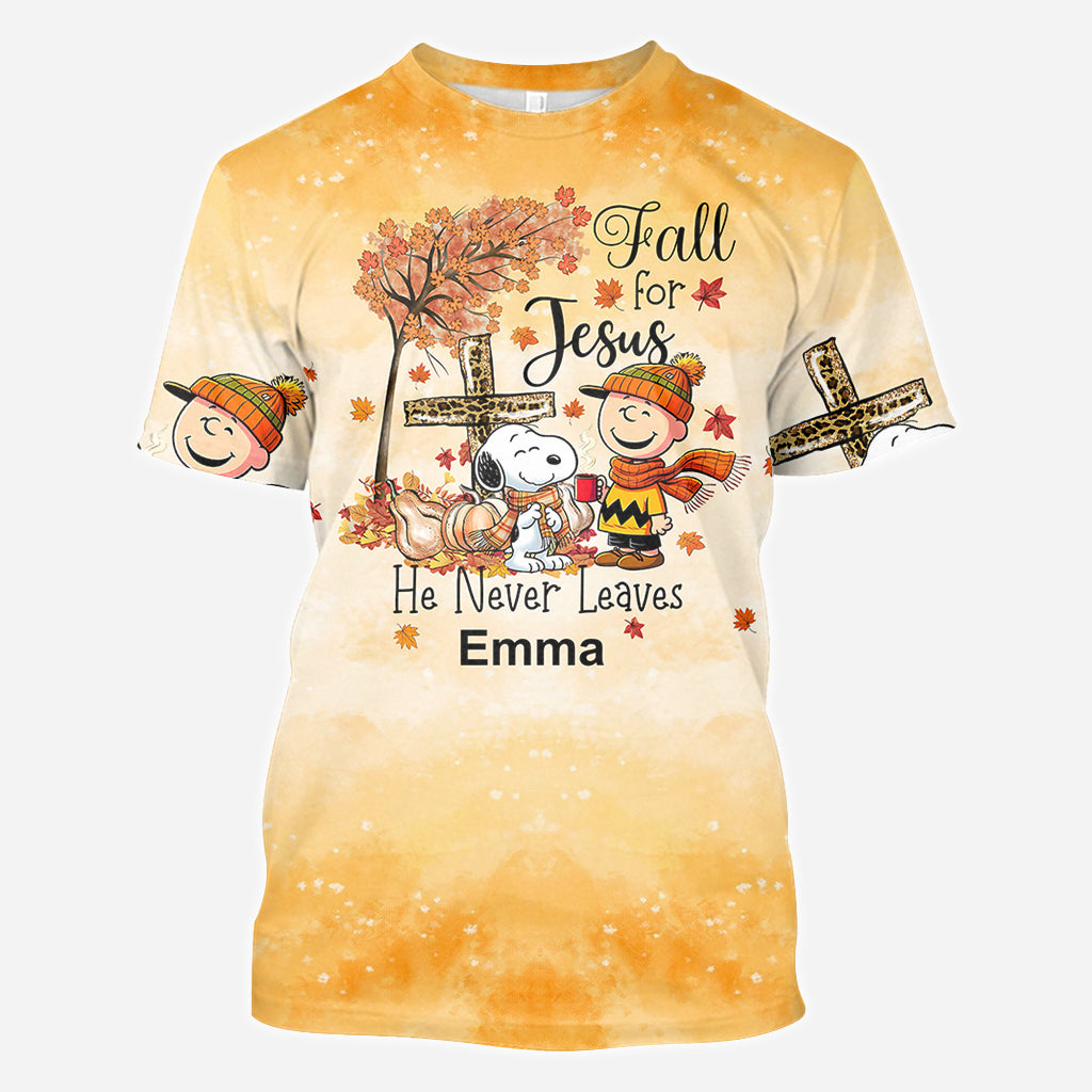 Fall For Jesus - Personalized All Over Shirt