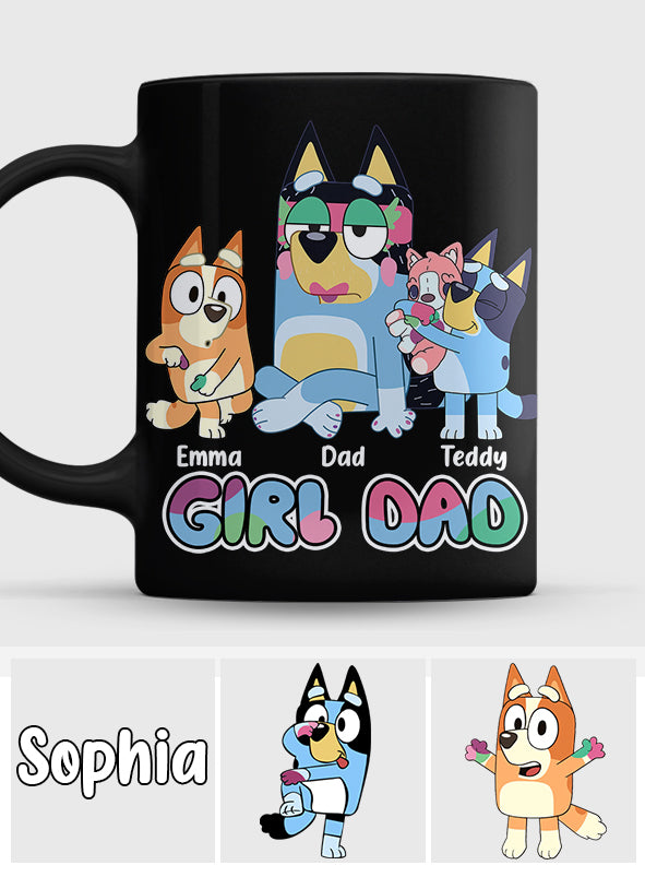 Girl's Dad - Personalized Father Mug