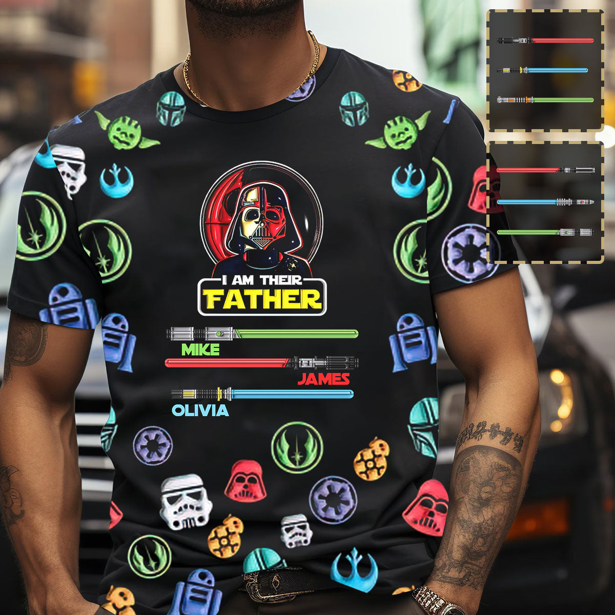 I Am Their Father - Personalized Father All Over Shirt
