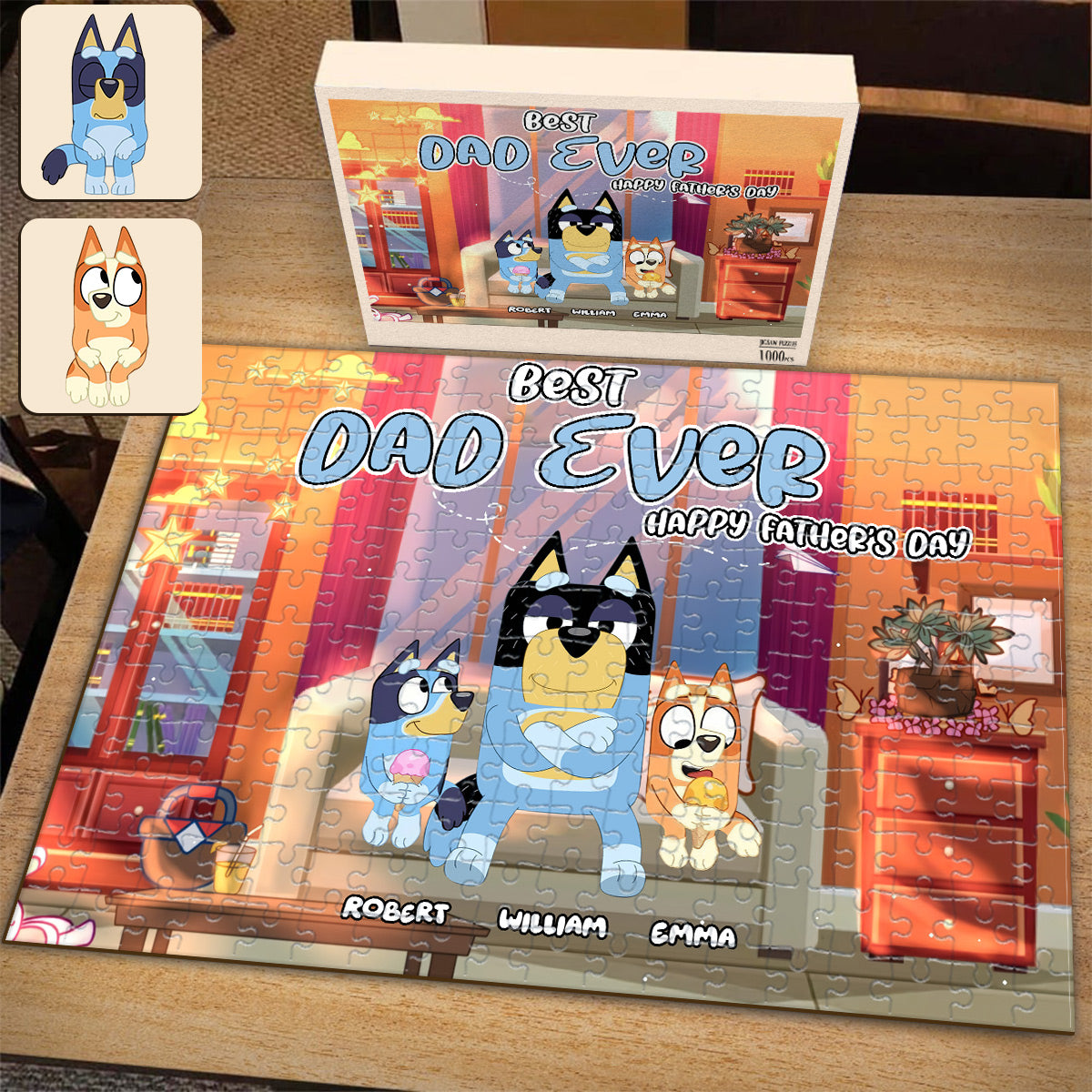 Best Dad Ever - Personalized Jigsaw Puzzle