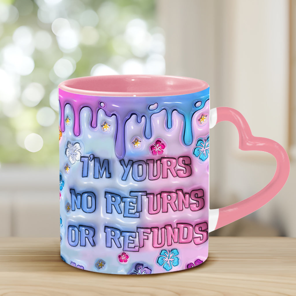 I'm Yours - Personalized Ohana Heart Handle Mug