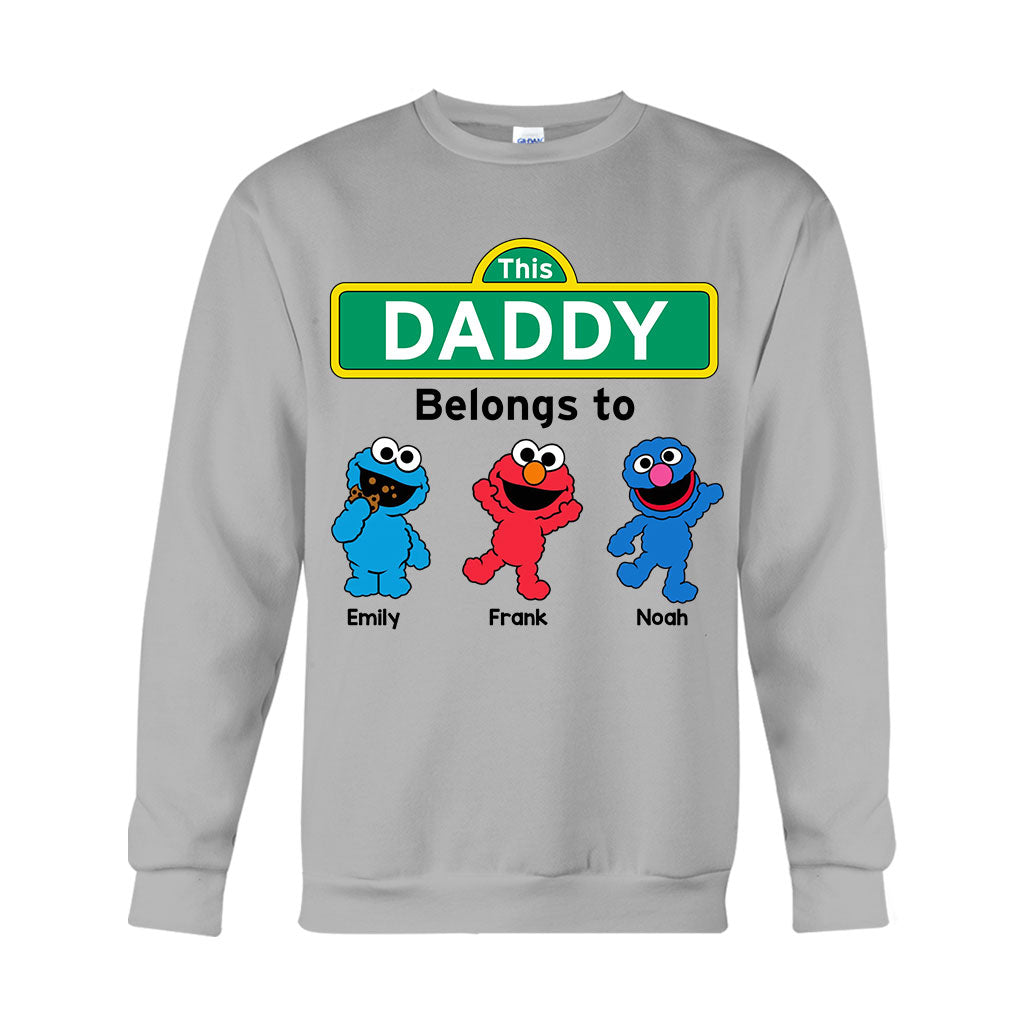 This Daddy/ Dad/ Grandpa... Belongs To - Personalized Father T-shirt And Hoodie