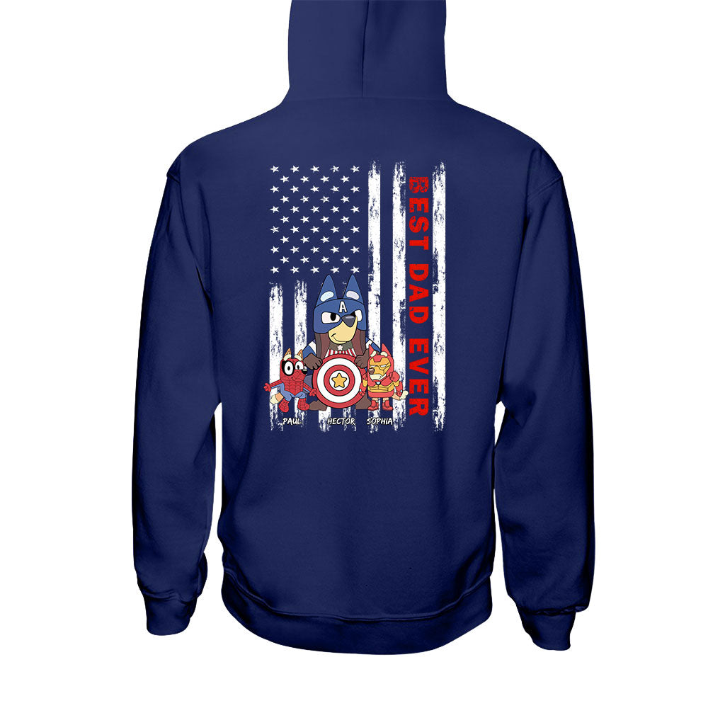 Best Dad Ever - Personalized Father T-shirt and Hoodie