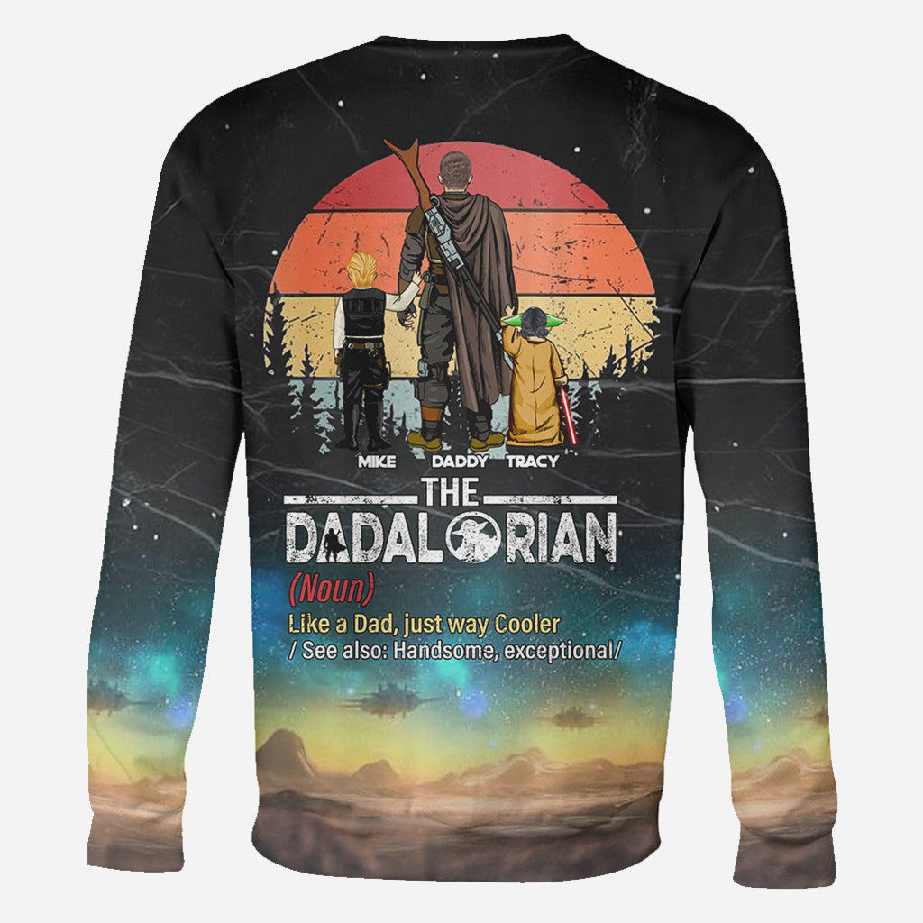 Best Dad In The Galaxy - Personalized The Force All Over Shirt