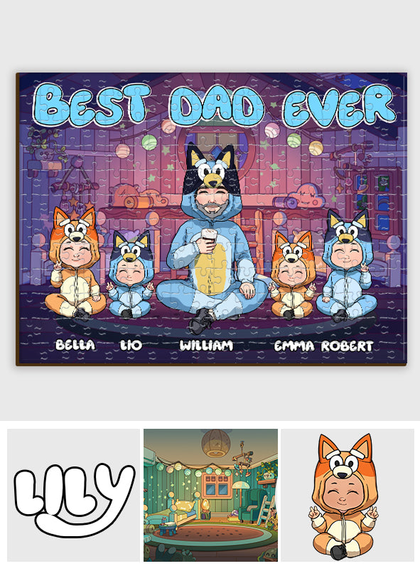 Cool Dad - Personalized Father Jigsaw Puzzle