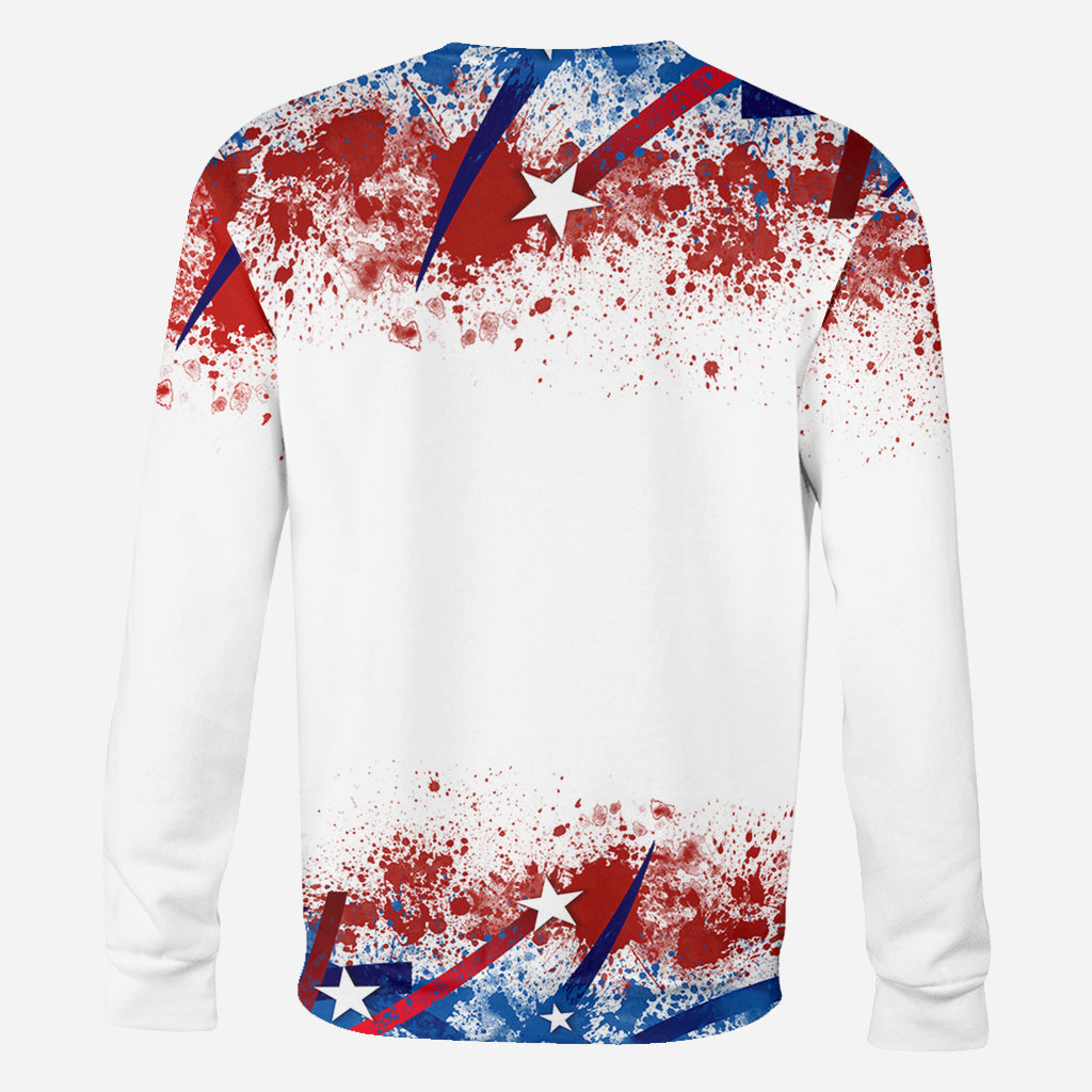 Nana Bear America Flag - Personalized Grandma All Over Shirt