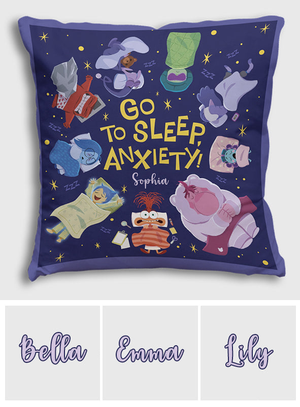 Go To Sleep - Personalized Throw Pillow