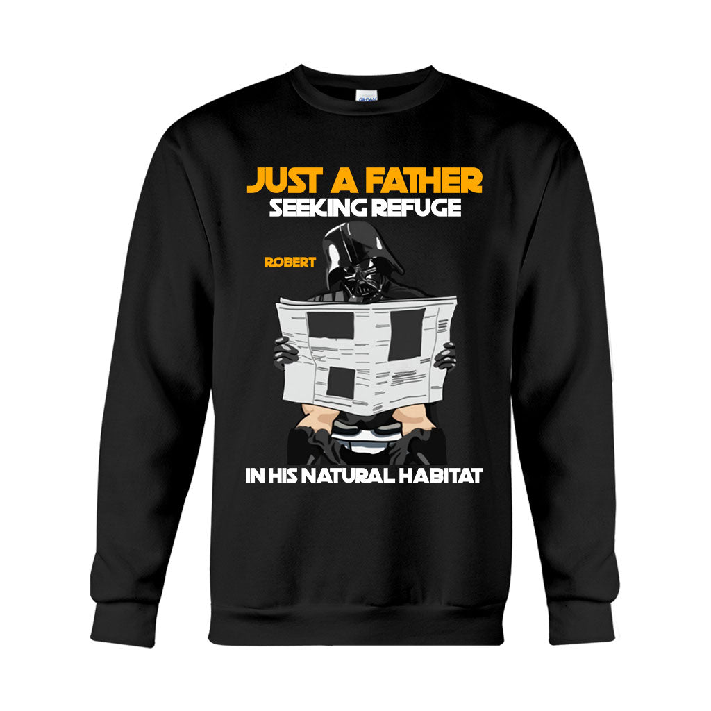 Just A Father Seeking Refuge In His Natural Habitat - Personalized The Force T-shirt And Hoodie