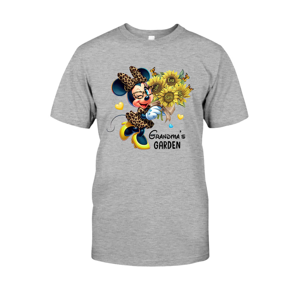 Grandma's Mom's Garden Custom Any Title - Personalized Mouse T-shirt And Hoodie