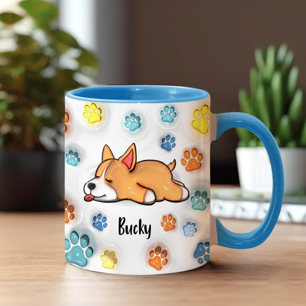 Dog Dad - Personalized Dog Accent Mug