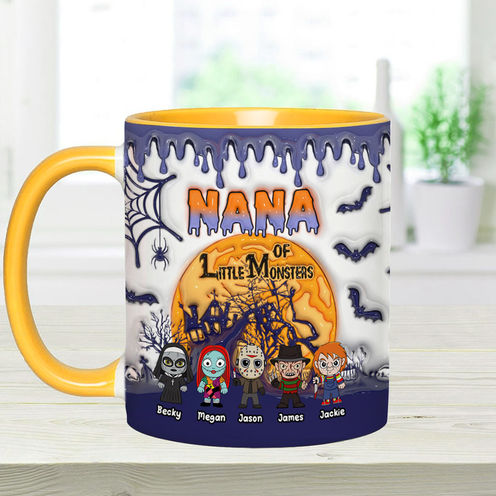 Grandma of Little Monsters - Personalized Mother Accent Mug