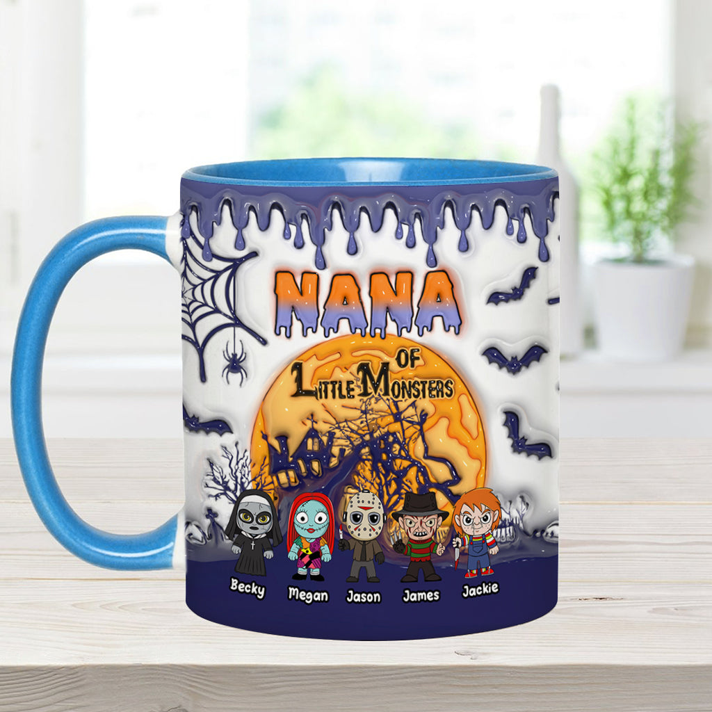 Grandma of Little Monsters - Personalized Mother Accent Mug