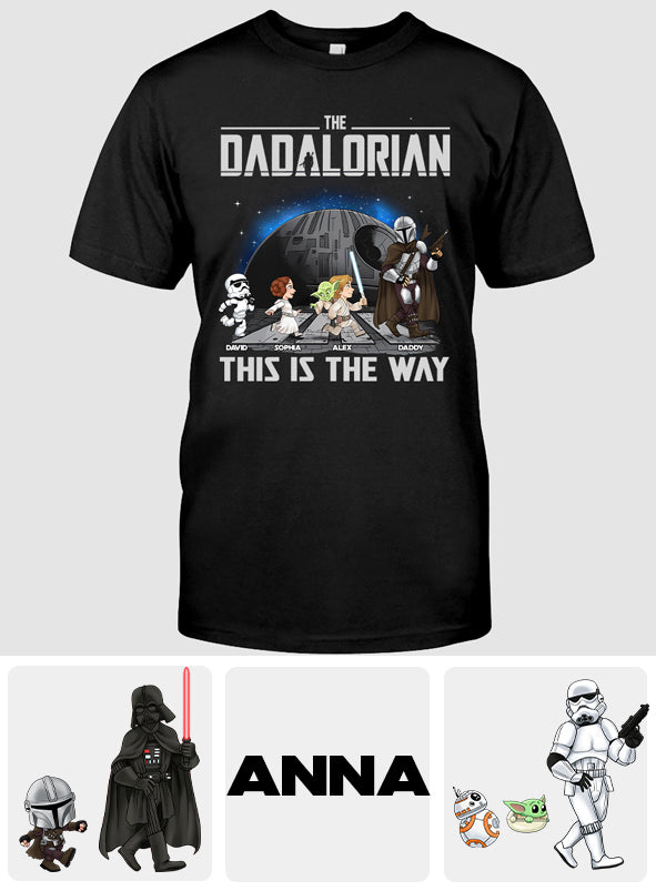 The Dadalorian This Is The Way - Personalized The Force T-shirt And Hoodie