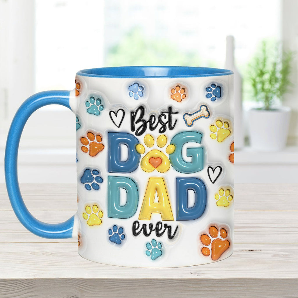 Dog Dad - Personalized Dog Accent Mug