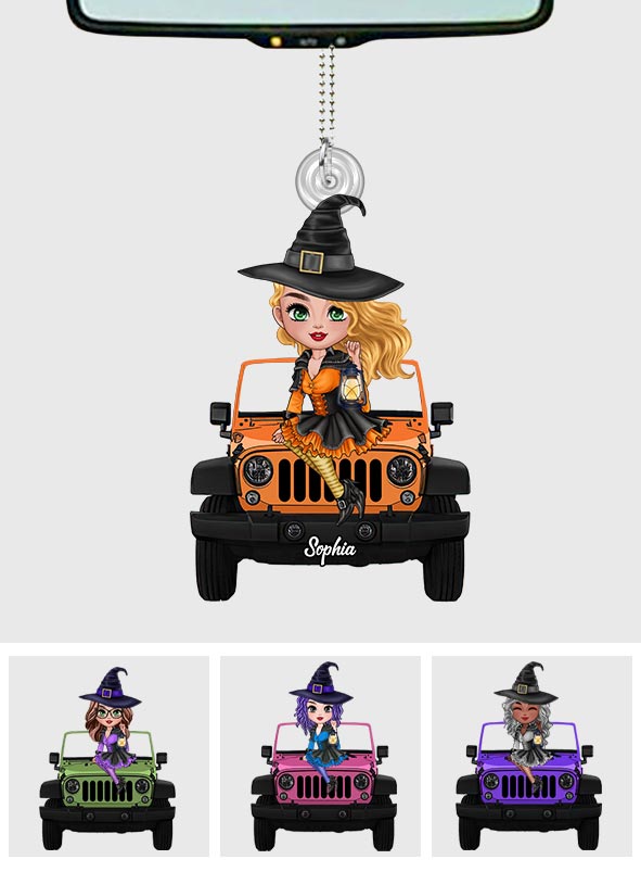 My Broom Broke So Now I Drive A Car - Personalized Witch Custom Shaped Car Ornament