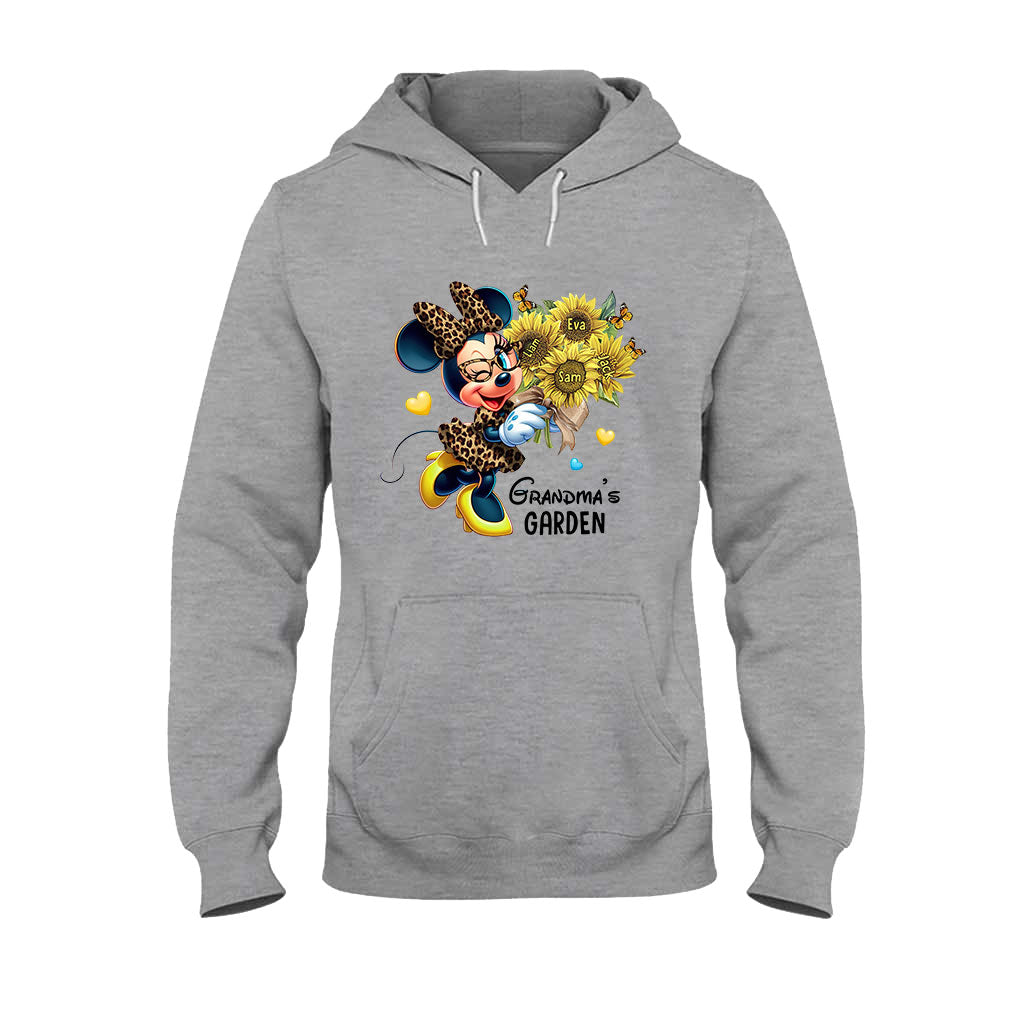 Grandma's Mom's Garden Custom Any Title - Personalized Mouse T-shirt And Hoodie