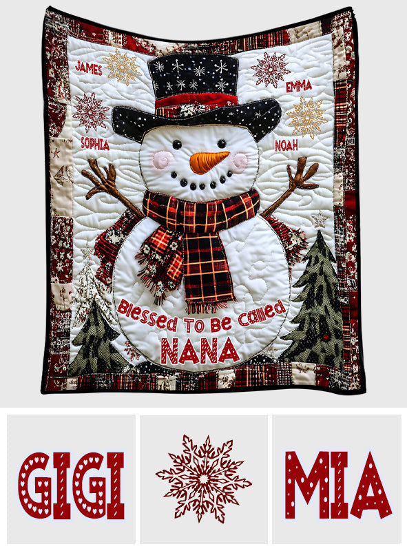 Nana Grandma Gigi - Personalized Grandma Quilt