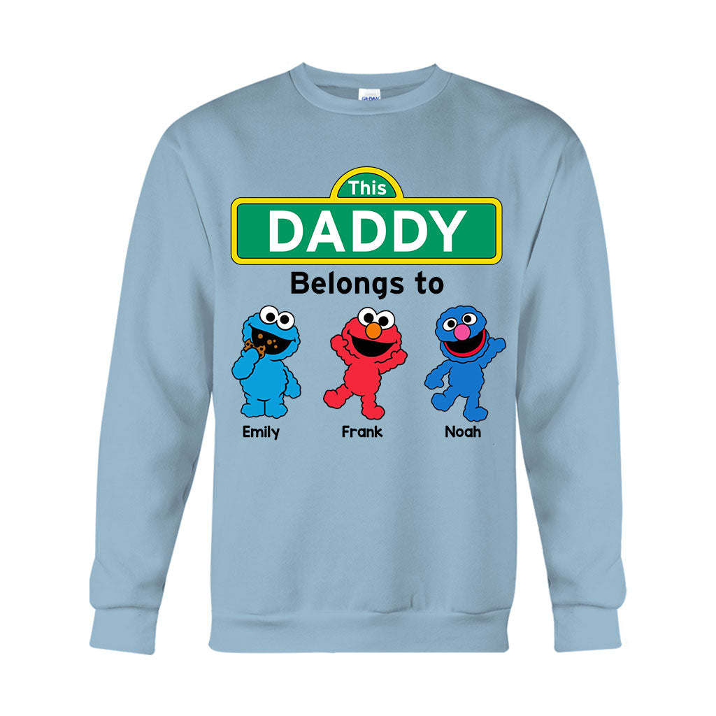 This Daddy/ Dad/ Grandpa... Belongs To - Personalized Father T-shirt And Hoodie