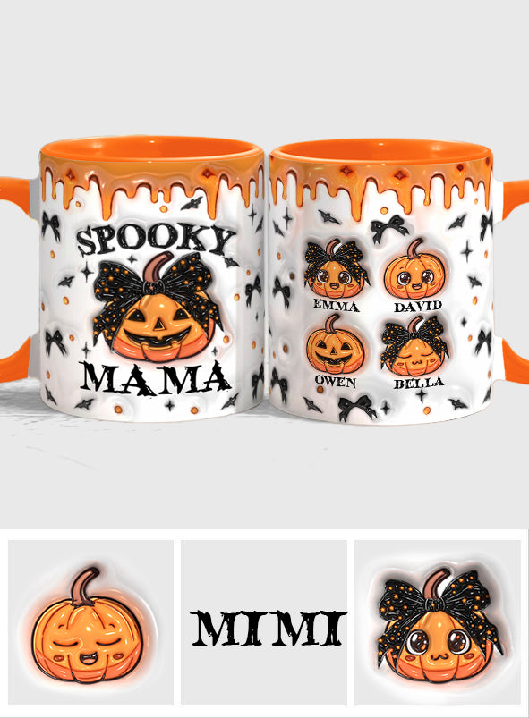 Spooky Mama Grandma Nana - Gift for mom - Personalized Accent Mug