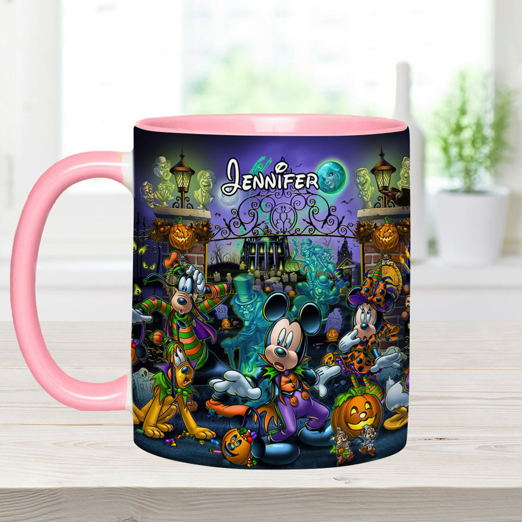 Welcome Foolish Mortals - Personalized Mouse Accent Mug