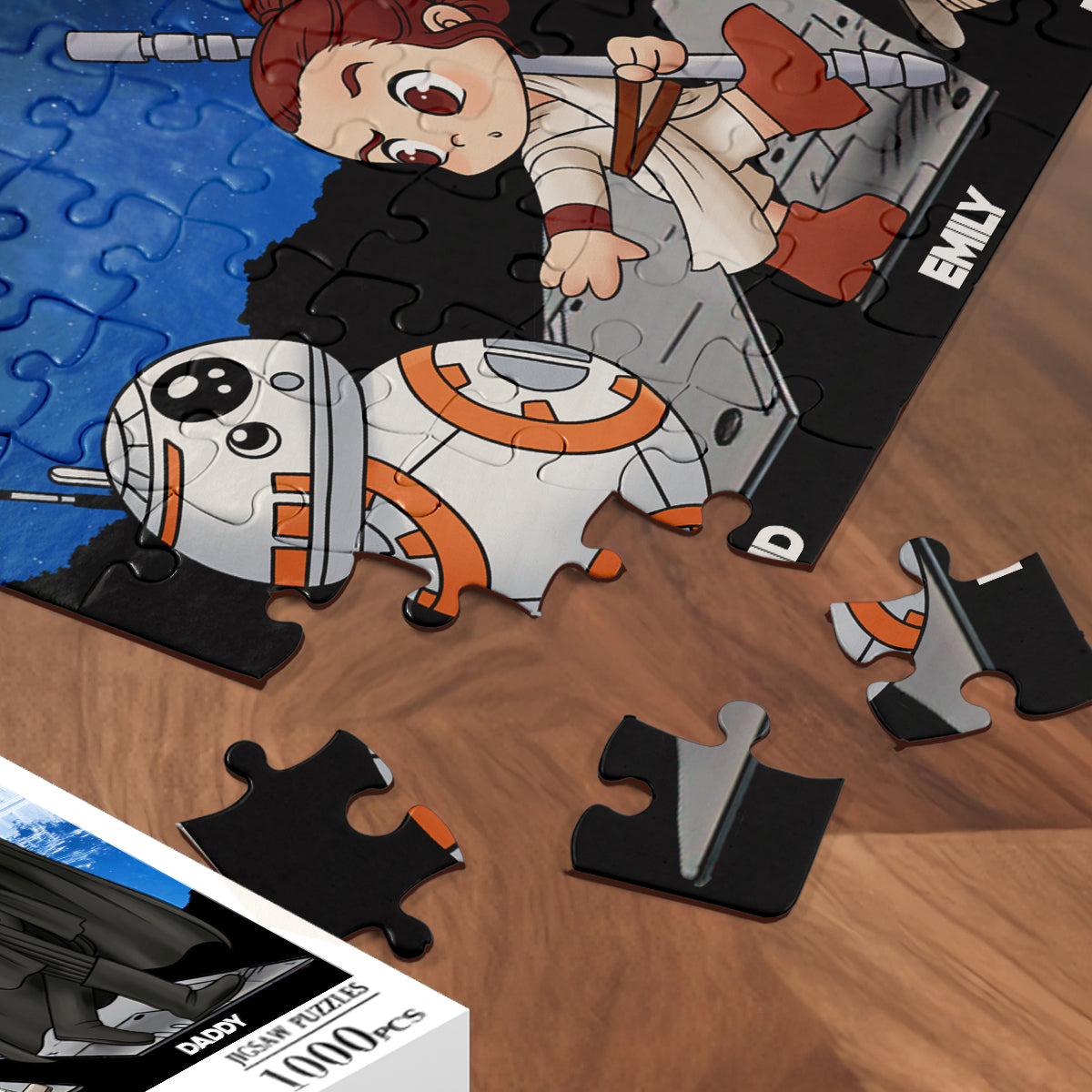 The Dadalorian - Personalized The Force Jigsaw Puzzle