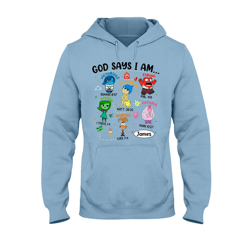 God Says I Am - Personalized T-shirt And Hoodie