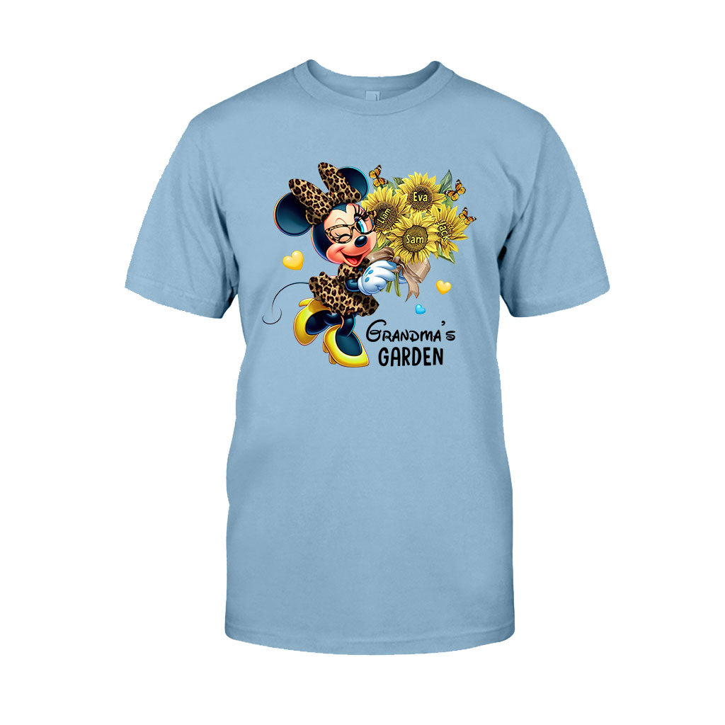 Grandma's Mom's Garden Custom Any Title - Personalized Mouse T-shirt And Hoodie