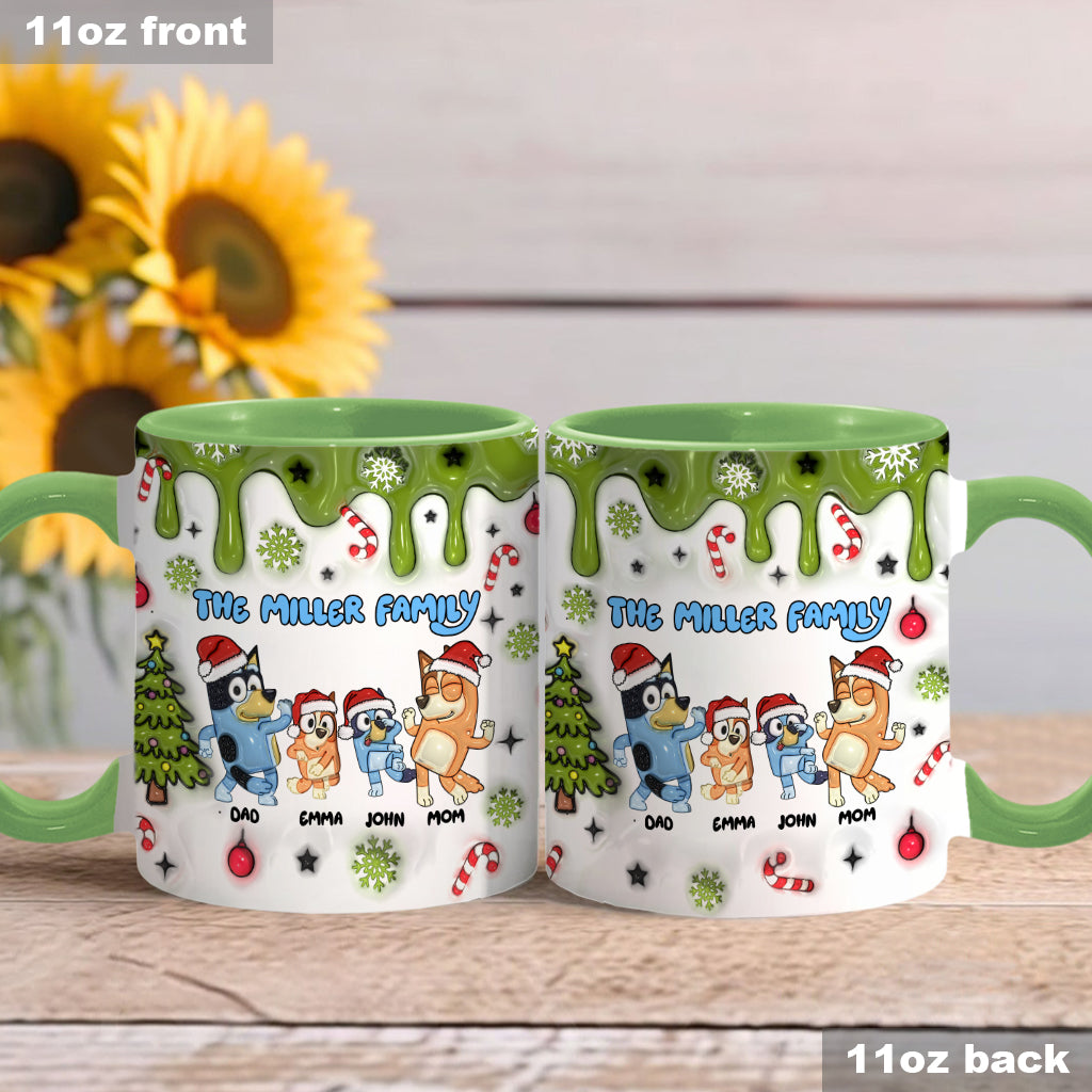 Merry Christmas - Personalized Family Accent Mug