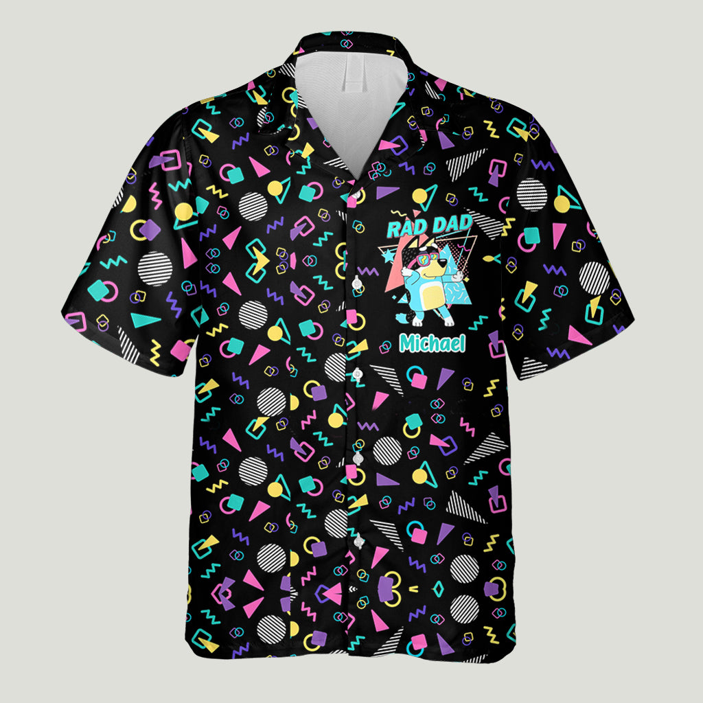 Rad Dad - Personalized Father Hawaiian Shirt