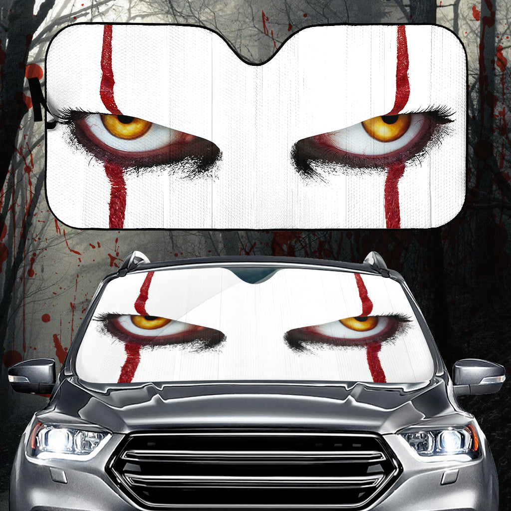 Scary Eyes - Car Sunshade