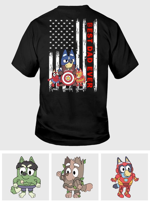 Best Dad Ever - Personalized Father T-shirt and Hoodie