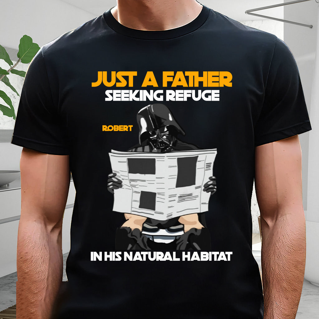 Just A Father Seeking Refuge In His Natural Habitat - Personalized The Force T-shirt And Hoodie