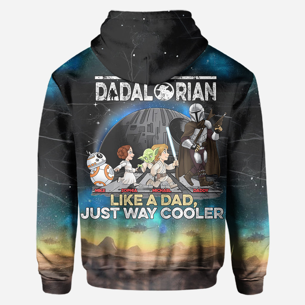 Best Dad In The Galaxy - Personalized The Force All Over Shirt