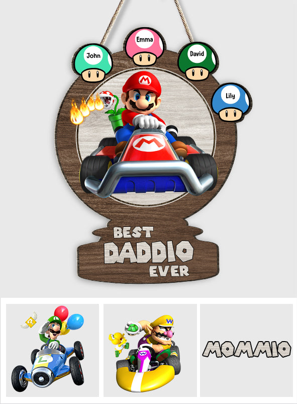 Best Daddio Mario Trophies Any Title - Personalized Super Plumber Custom Shaped Wood Sign