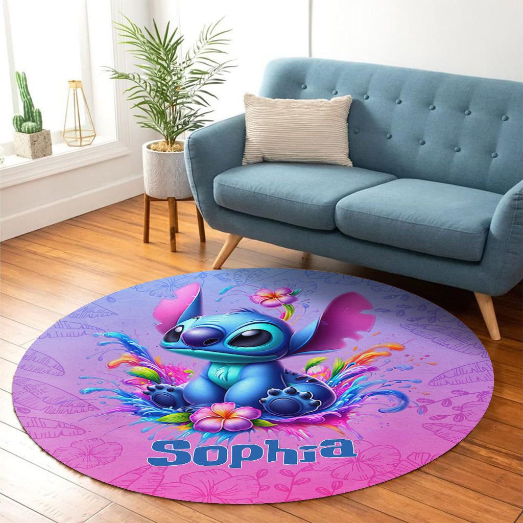 Ohana Means Family - Personalized Ohana Round Rug