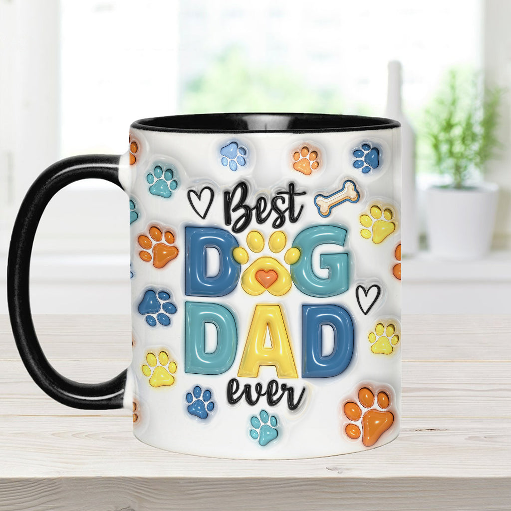 Dog Dad - Personalized Dog Accent Mug