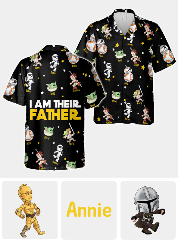 I Am Their Father - Personalized The Force Hawaiian Shirt