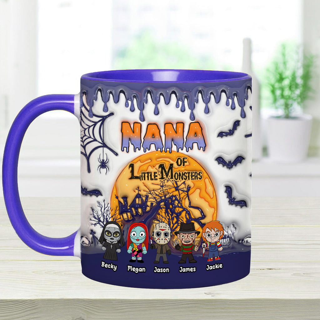 Grandma of Little Monsters - Personalized Mother Accent Mug