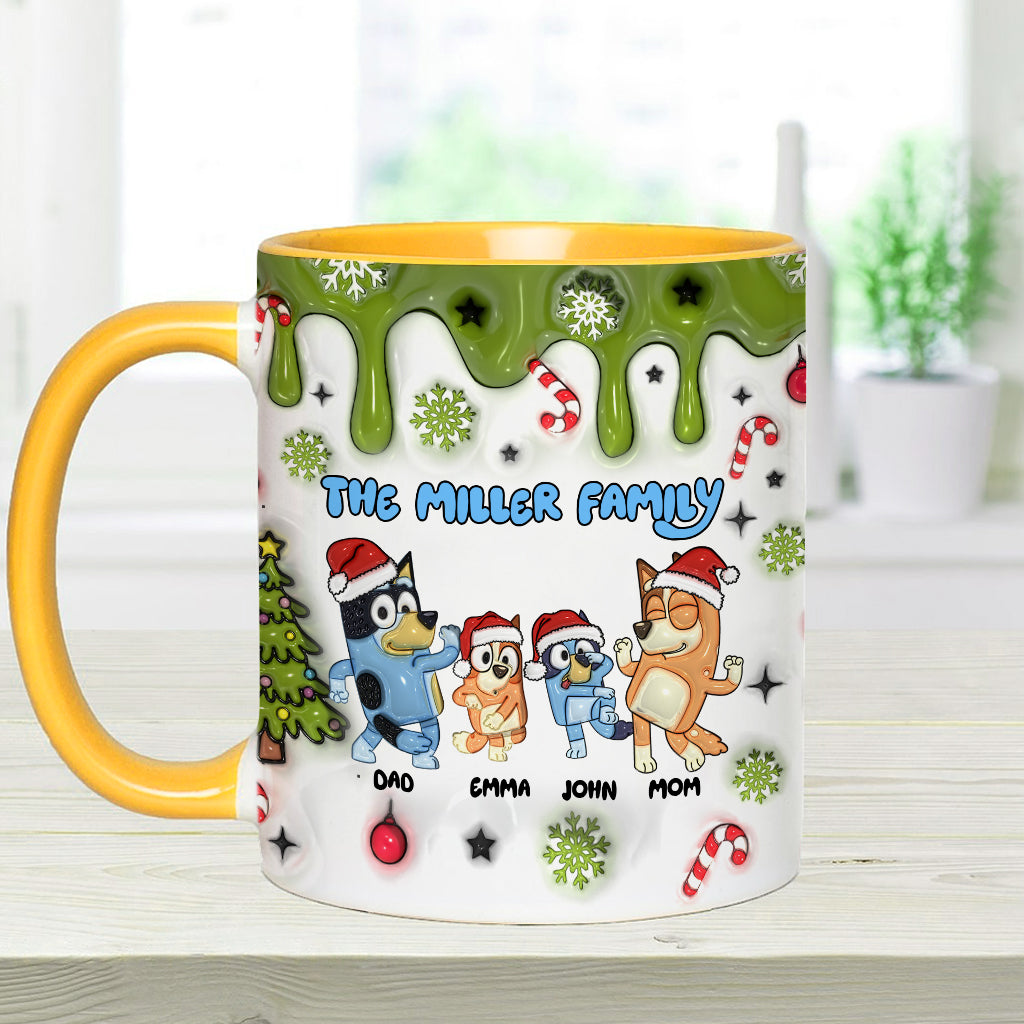 Merry Christmas - Personalized Family Accent Mug