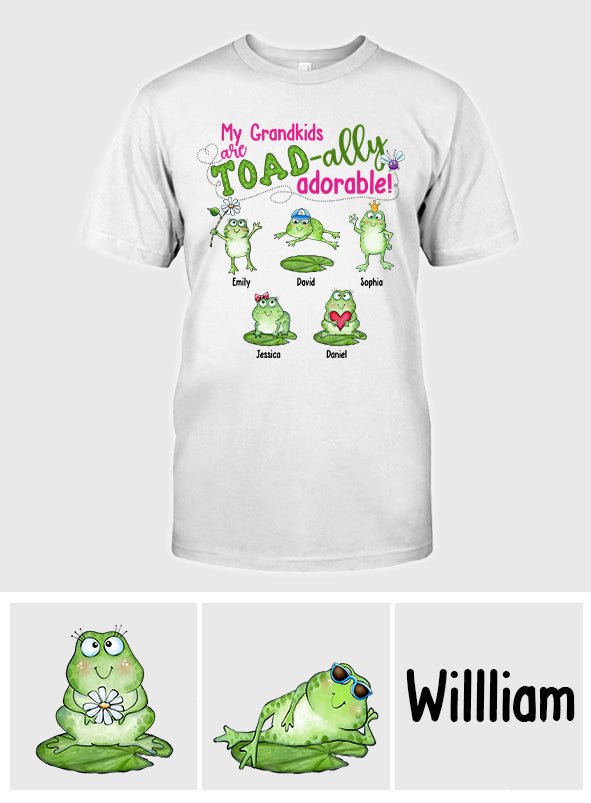 My Grandkids Are Toad-ally - Personalized Grandma T-shirt And Hoodie