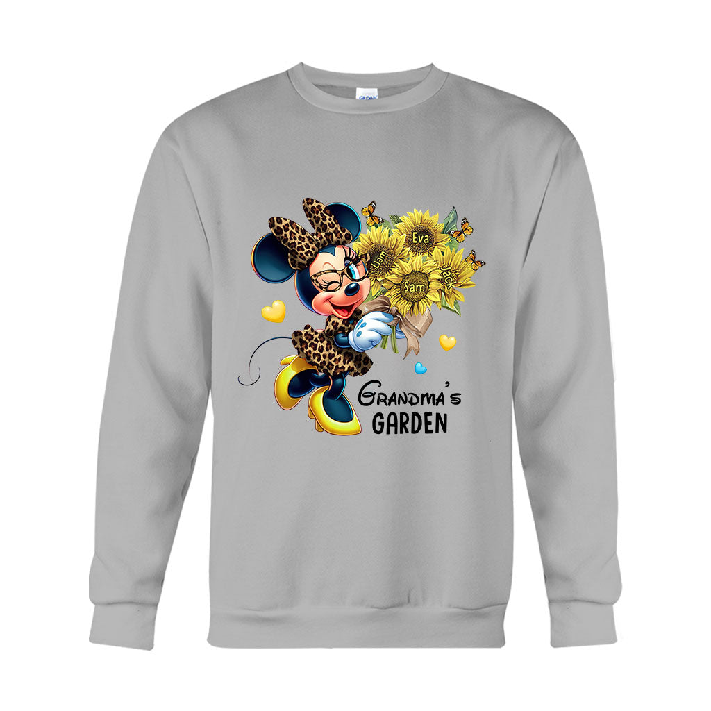 Grandma's Mom's Garden Custom Any Title - Personalized Mouse T-shirt And Hoodie