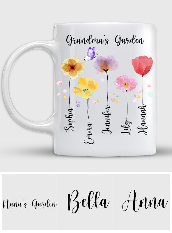 Grandma Garden - Personalized Grandma Mug