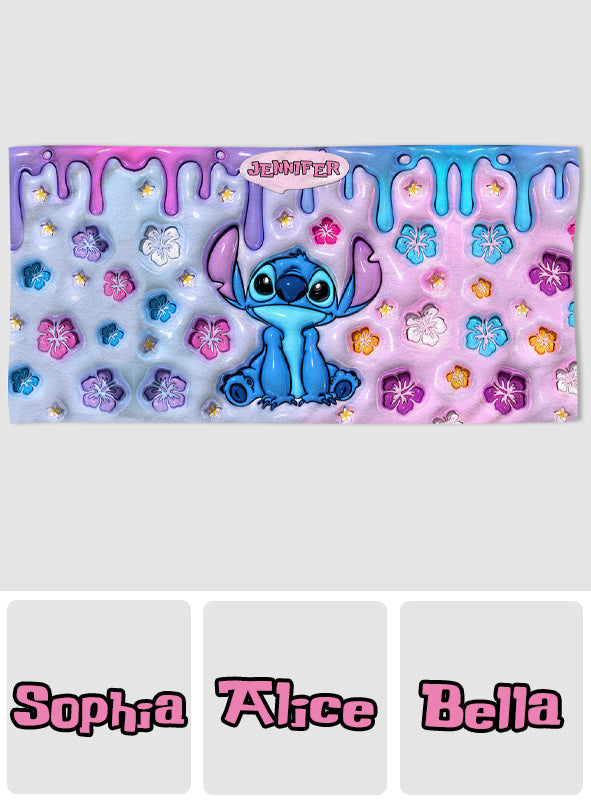 Purple Ohana - Personalized Ohana Beach Towel