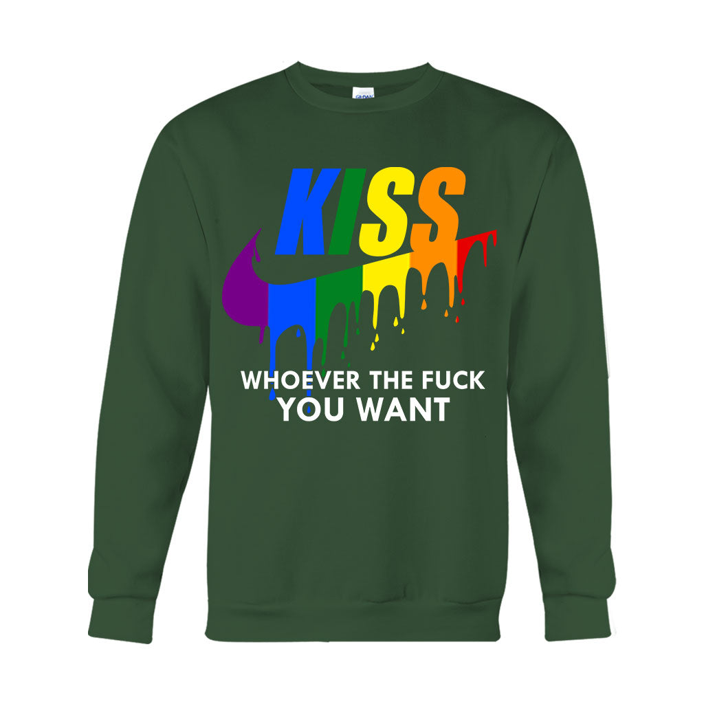 Kiss Whoever You Want - LGBT Support T-shirt And Hoodie