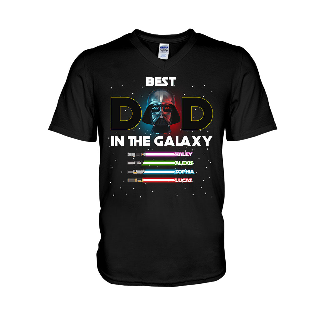 Best Dad In The Galaxy - Personalized The Force T-shirt And Hoodie