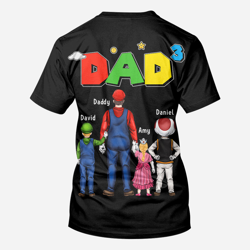 Super Daddio - Personalized Father All Over Shirt