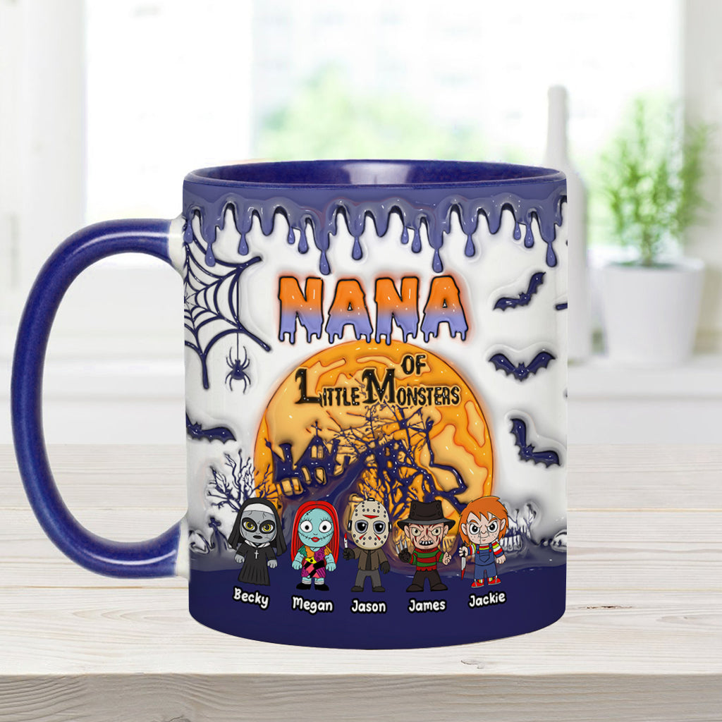 Grandma of Little Monsters - Personalized Mother Accent Mug