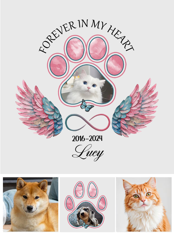 Forever In My Heart - Personalized Dog Decal Die Cut