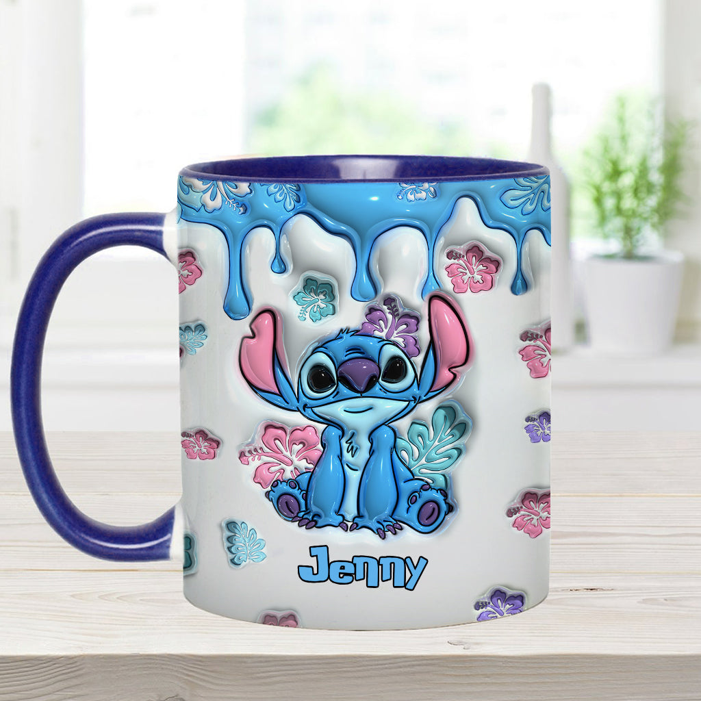 Touch Me And I Will Bite - Personalized Ohana Accent Mug