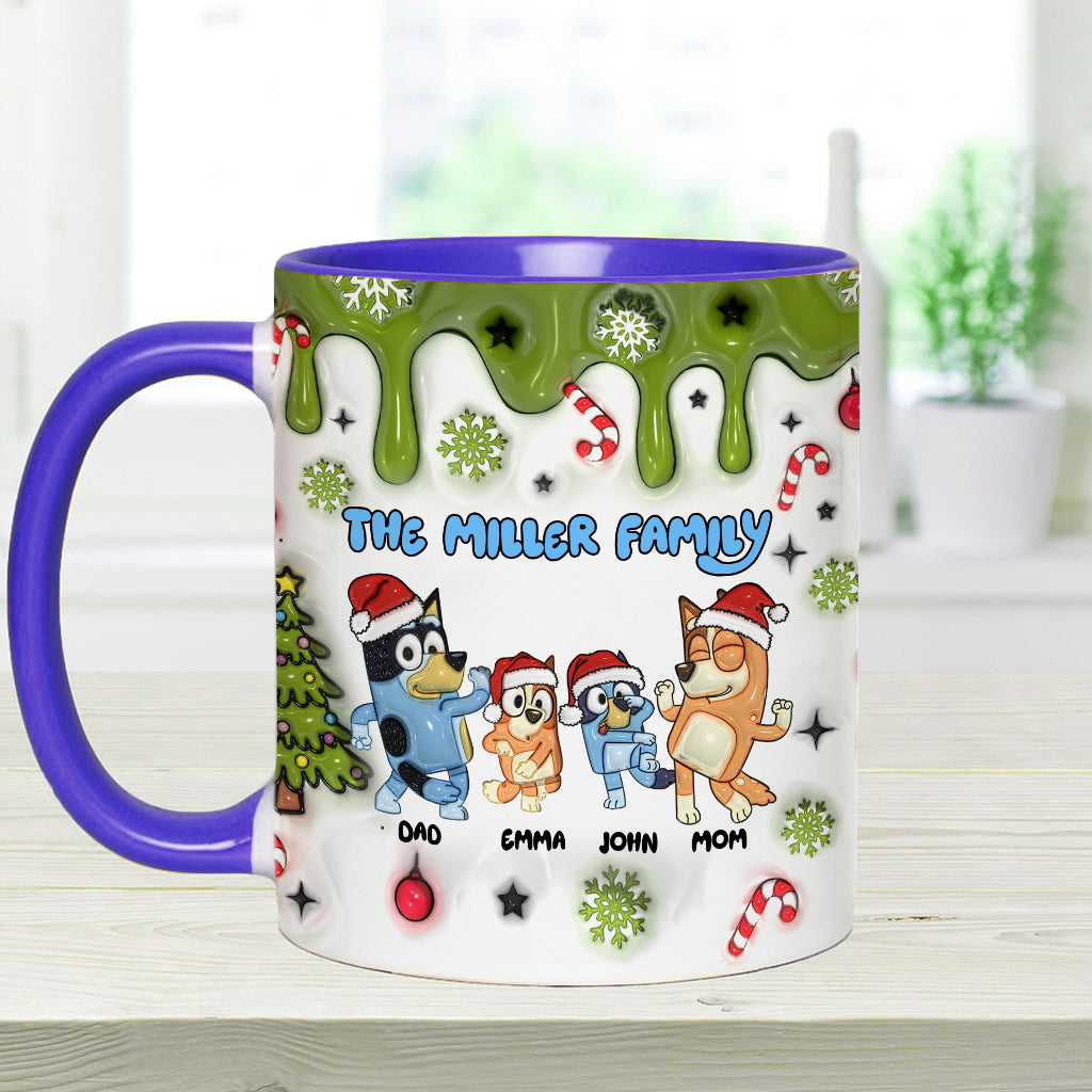 Merry Christmas - Personalized Family Accent Mug